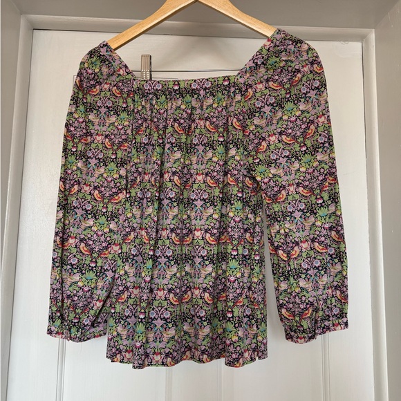 J Crew Liberty Art Fabrics size 2 Floral Print Women's Top - Picture 4 of 6